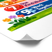 Our Ten Classroom Values - 11x17 Landscape Poster ポスター (角)