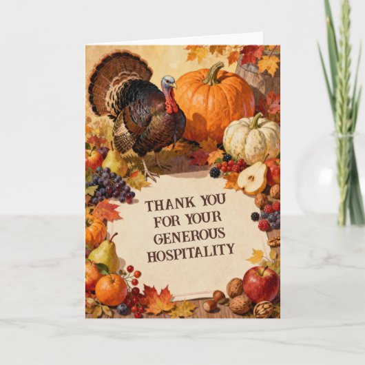 Our Thanksgiving Thank You Card カード (正面)