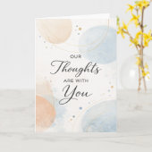 Our Thoughts are with You - modern カード (黄色い花)