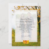 Our Tree in秋フォト結婚式招待状 招待状 (正面)