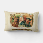 Our Union」シガーラベル ランバークッション (裏面)