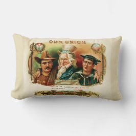 Our Union」シガーラベル ランバークッション