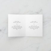 Our Vows | モダンでミニマルなエレガントな結婚式 カード (内部)
