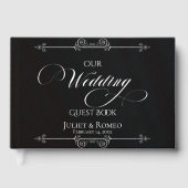 Our Wedding Guest Book - Black ゲストブック (正面)