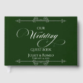 Our Wedding Guest Book - Emerald ゲストブック (正面)