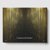 Our Wedding Memories – Elegant Black and Gold Cust ゲストブック (裏面)