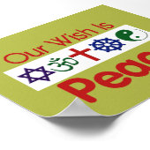 Our Wish PEACE Poster ポスター (角)