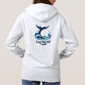 Our World Whale Tail Ocean Conservation パーカ (裏面)