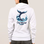 Our World Whale Tail Ocean Conservation パーカ (裏面)