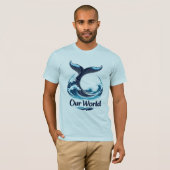 Our World Whale Tail Ocean Conservation Tシャツ (正面フル)