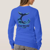 Our World Whale Tail Ocean Conservation Tシャツ (裏面)