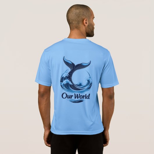 Our World Whale Tail Ocean Conservation Tシャツ (裏面フル)