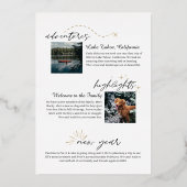 Our Year in Review l Year思い出の多い写真 箔シーズンカード (裏面)