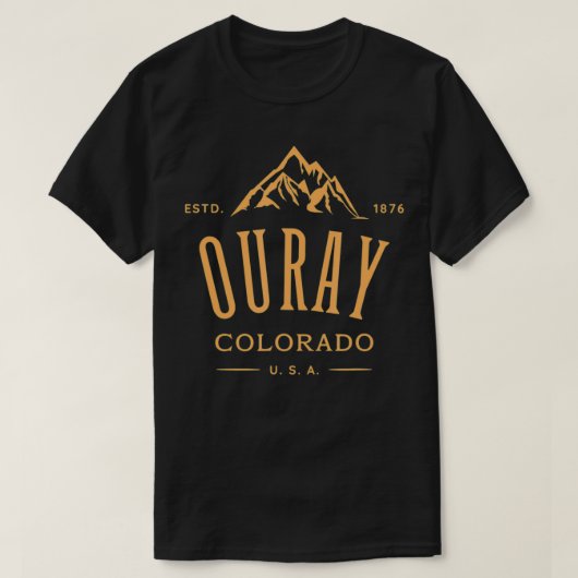 Ouray Colorado Awesome Mountain Design Souvenir  Tシャツ (デザイン正面)