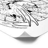 Ourboros Eternity Dragon Colorable Poster ポスター (角)