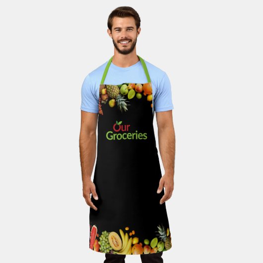 OurGroceriesエプロン エプロン (着用した状態)