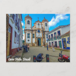 Ouro Preto, Minas Gerais, Brasil, Church ポストカード