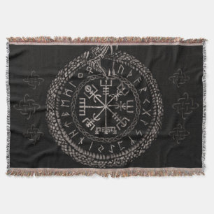 OuroborosおよびrunesとのVegvisir スローブランケット