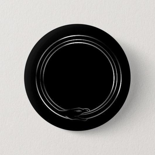 Ouroborosのヘビの記号 缶バッジ (正面)