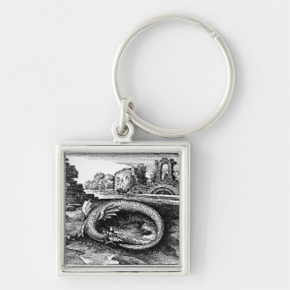 Ouroborosの蛇のkeychain キーホルダー