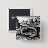 Ouroborosの蛇Pin 缶バッジ (正面&裏面)