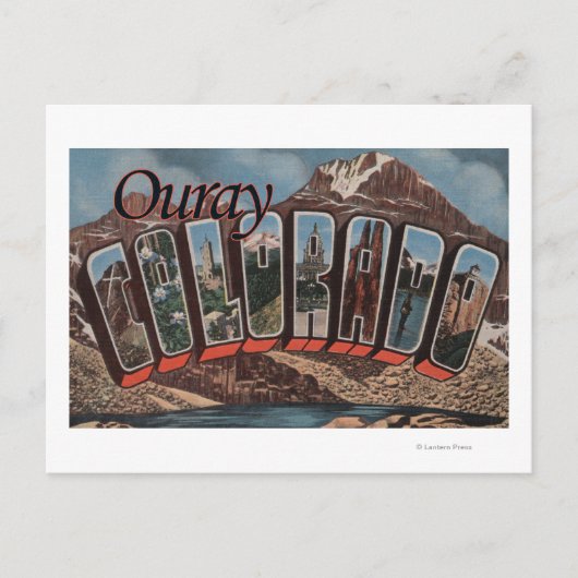Ourray, ColoradoLarge Letter ScenesOurray, CO ポストカード (正面)