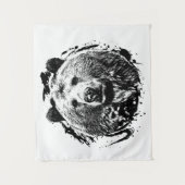 Ours Brun Animal Forêt Sauvage Jungle Nature Monde タペストリー (正面)