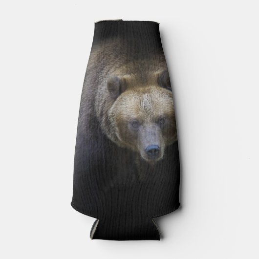 Ours Brun Grizzly Animal Vie Sauvage Forêt Jungle  ボトルクーラー (正面)