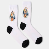 Ours en peluche dans la forêt, personnalisé ソックス (右)