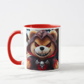 Ours en peluche démoniaque au regard maléfique. マグカップ (左)