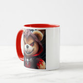 Ours en peluche démoniaque au regard maléfique. マグカップ (正面左)