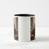 Ours gourmand dévorant un pot de confiture. マグカップ (中央)