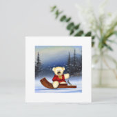 Ourson sur une luge dans la neige (スタンド正面)