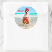 Ourster Dude Chillin'でビーチで泳ぐトランクス ラウンドシール (バッグ)