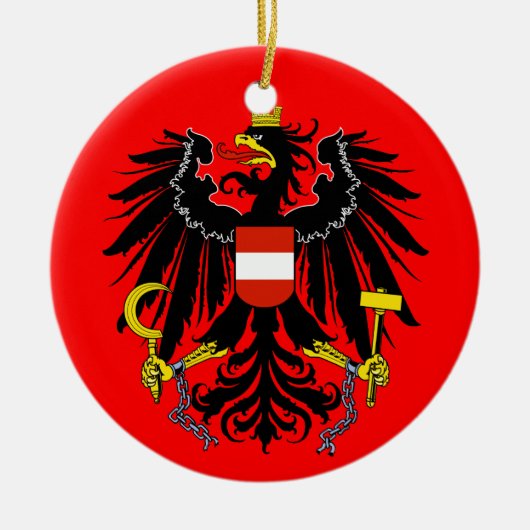 OUSTRIA*クリスマス装飾 セラミックオーナメント (正面)