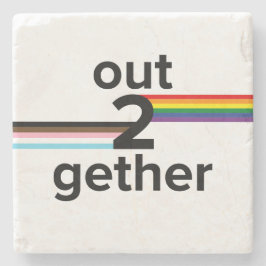 Out2gether drinks coaster ストーンコースター