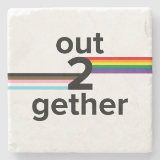Out2gether drinks coaster ストーンコースター