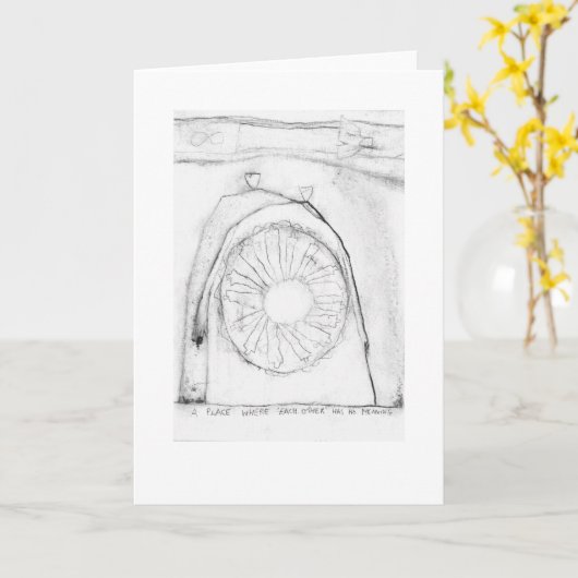 Out Beyond詩by Rumi Card カード (黄色い花)