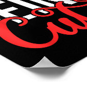 Out Here Being Cute Womens Floral Motivational Quo ポスター (角)