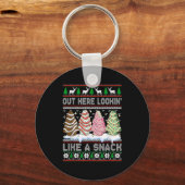 Out Here Lookin' Like A Snack Christmas Cakes Debb キーホルダー (正面)