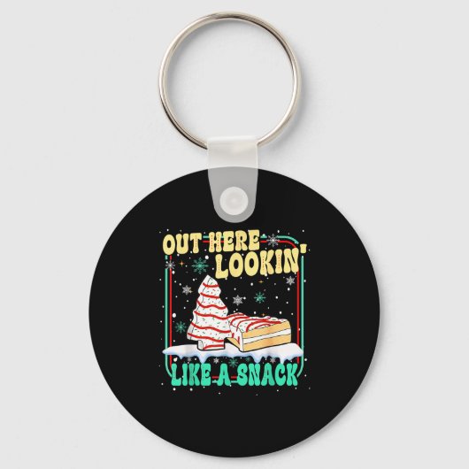 Out Here Lookin' Like A Snack Christmas Cakes Debb キーホルダー (正面)