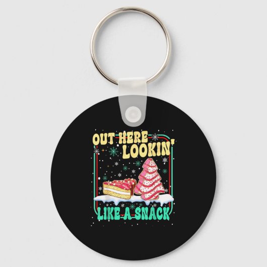 Out Here Lookin' Like A Snack Christmas Cakes Debb キーホルダー (正面)