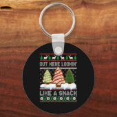 Out Here Lookin' Like A Snack Christmas Cakes Debb キーホルダー (正面)