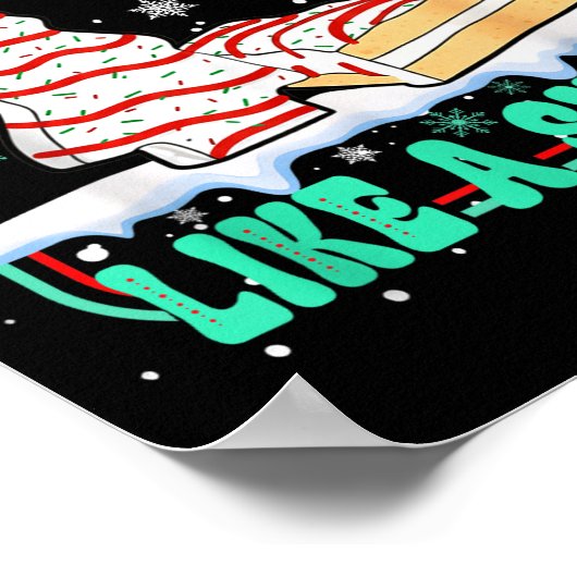 Out Here Lookin' Like A Snack Christmas Cakes Debb ポスター (角)