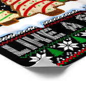 Out Here Lookin' Like A Snack Christmas Cakes Debb ポスター (角)