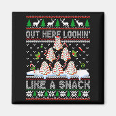 Out Here Lookin' Like A Snack Christmas Cakes Debb マグネット (正面)