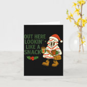 Out Here Lookin' Like A Snack Debbie Cakes Christm カード (黄色い花)