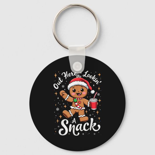 Out Here Looking Like A Snack Christmas Funny Bouj キーホルダー (正面)
