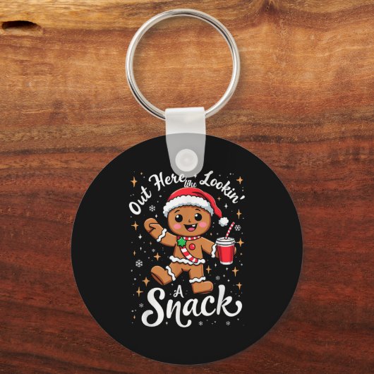 Out Here Looking Like A Snack Christmas Funny Bouj キーホルダー (正面)