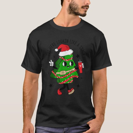 Out Here Looking Like A Snack Cute Boo Jee Xmas Tr Tシャツ (正面)